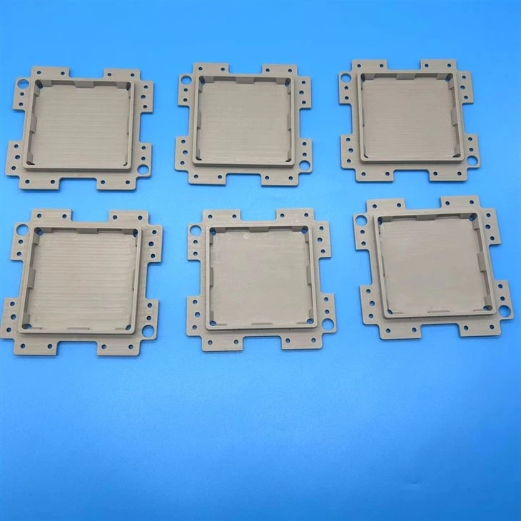 CNC milled PEEK plastic components designed for high-performance engineering applications